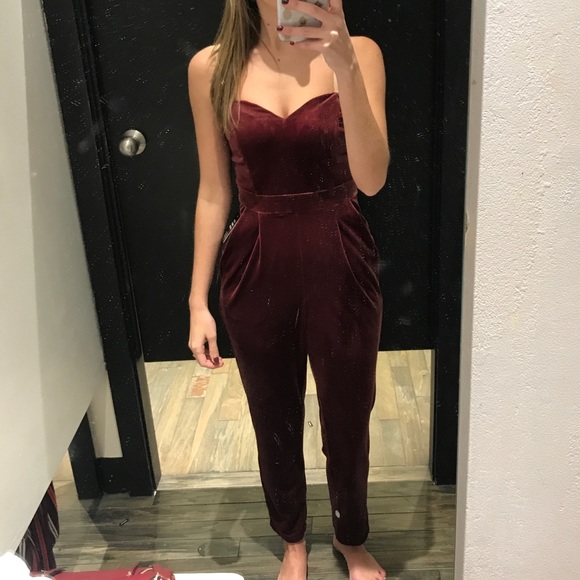 Velvet Jumpsuit - Picture 1 of 4